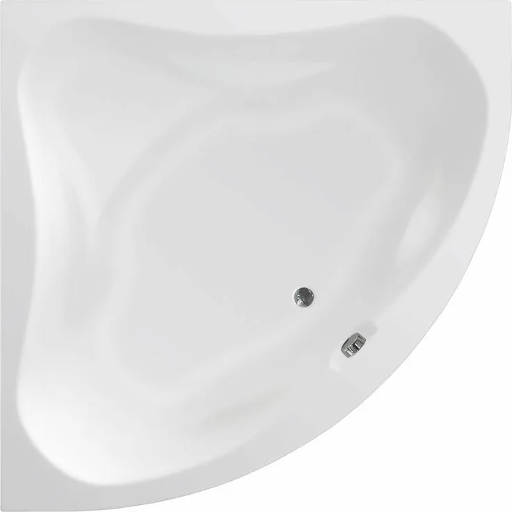 DUNJA Eckbadewanne 150x150x48 cm, weiss