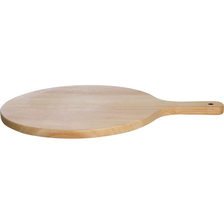 Allgrill Holzbrett mit Handgriff für Pizza und Flammkuchen D 30x1,5 cm Serviertablett