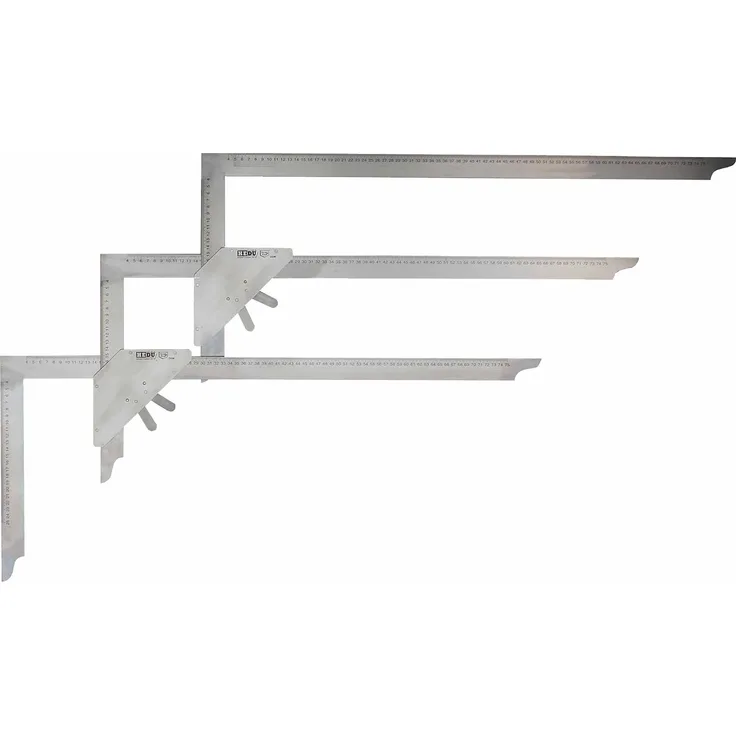 Hedue Treppen-Anreisswinkel Grundpackung, Anschlagwinkel, Treppen-Schablone aus rostfreiem Edelstahl