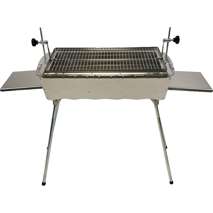 Mangal Edelstahl Astana 2 mm rostfrei Schaschlik Grill Rost verstellbar