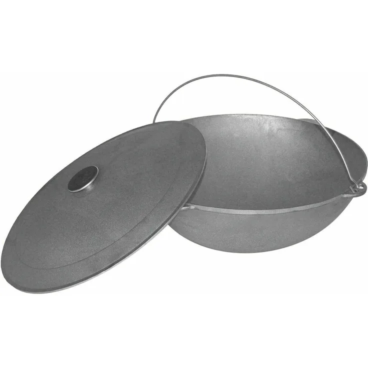Kasan Gusseisen 18L Kazan mit Deckel Wok Kasan 18 Liter