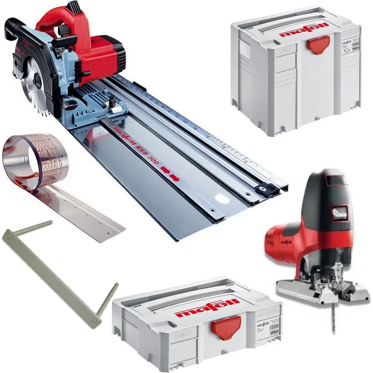 Mafell KSS 300 Kapp-Sägesystem MaxiMax 916702, Stichsäge P1 cc im Max 917103