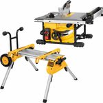 DeWalt Tischkreissäge mit Untergestell DWE7485RS-QS, Kreissäge, Tischsäge, Holzsäge - 1850W