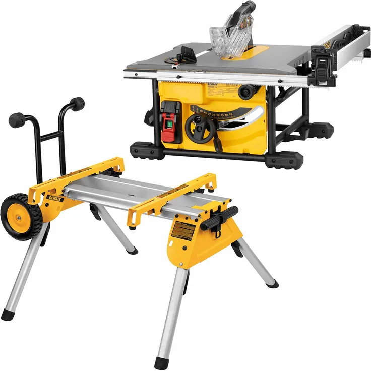 DeWalt Tischkreissäge mit Untergestell DWE7485RS-QS, Kreissäge, Tischsäge, Holzsäge - 1850W