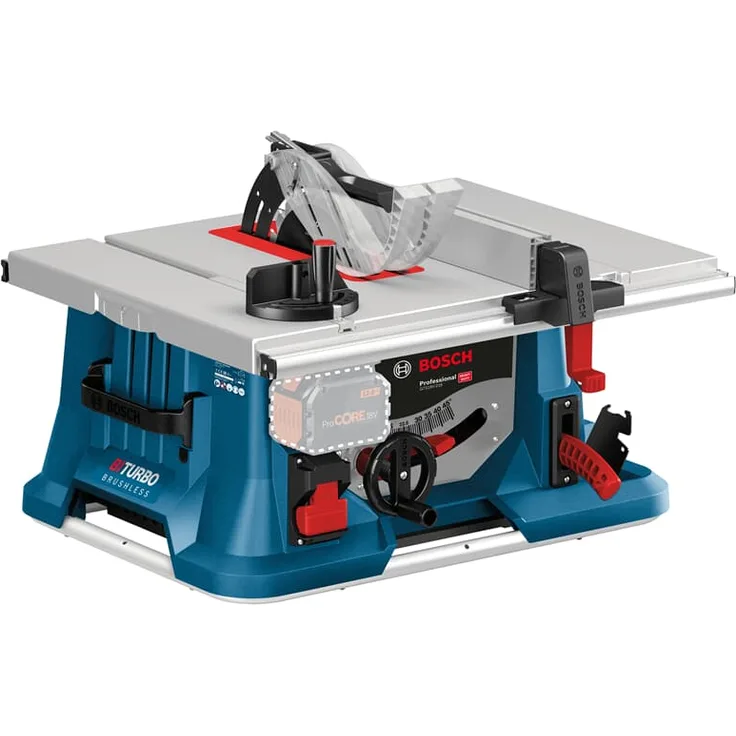 Bosch Professional GTS 18V-216 Akku-Tischkreissäge BITURBO 70 mm Schnitthöhe und 635 mm Schnittbreite