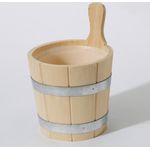 Infraworld Aufgußeimer 3 Liter Fichte mit Kunststoffeinsatz Saunakübel S2227