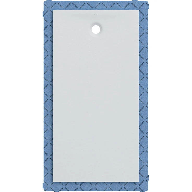 Geberit Rechteckduschwanne Olona 75x170 cm, Höhe 4 cm, Ablauf hinten mittig, weiß- matt - 550.927.00.1