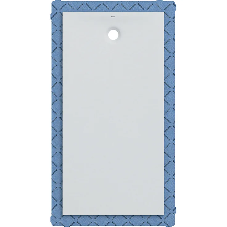 Geberit Rechteckduschwanne Olona 90x170 cm, Höhe 4 cm, Ablauf hinten mittig, weiß- matt - 550.929.00.1