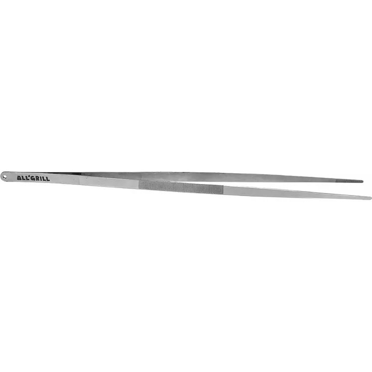 Allgrill Edelstahl-Pinzette Grillpinzette für kleines und zartes Grillgut 45 cm