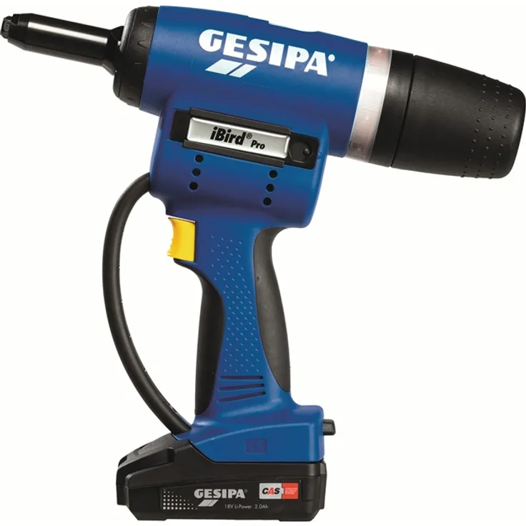 GESIPA Akkublindnietsetzgerät iBird Pro 8-teilig 20000N L-Boxx