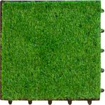 WOODTEX Terrassenfliese Kunstrasen