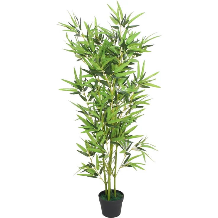vidaXL Künstliche Bambuspflanze mit Topf 120 cm Grün – Bild 1