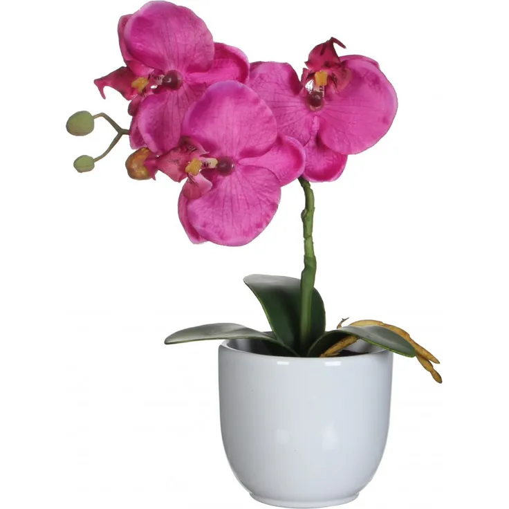 Mica Kunstpflanze Phalaenopsis im Topf violett, 26