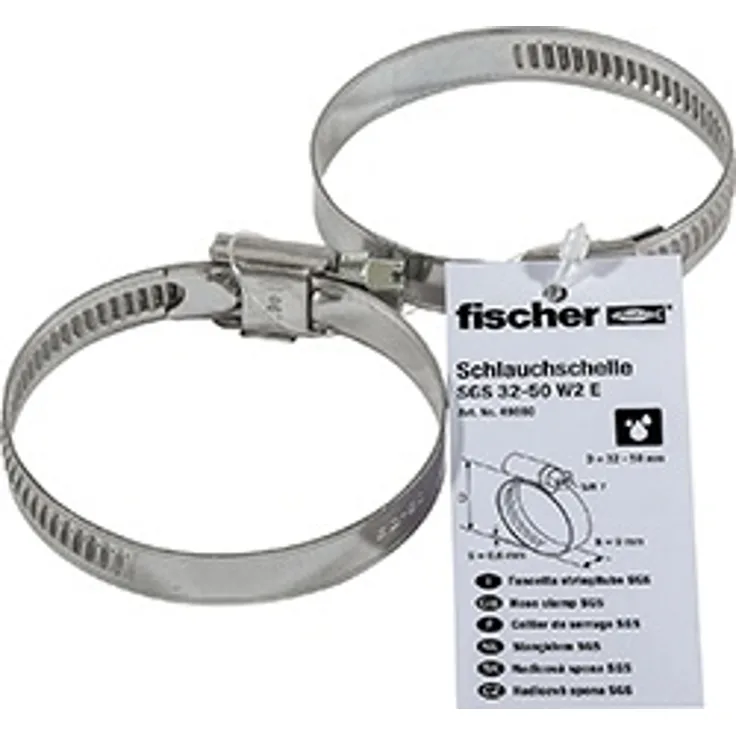 Fischer Schlauchschelle SGS 32 - 50 W2 E , 10 Stk.