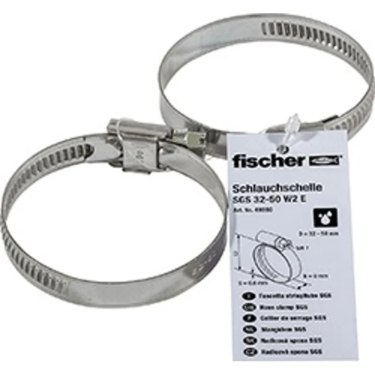 Fischer Schlauchschelle SGS 32 - 50 W2 E , 10 Stk.