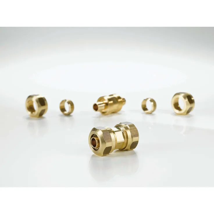 Empur Verbindungskupplung PUR-THERM 15x1,8mm, für Kunststoffrohre, Messing