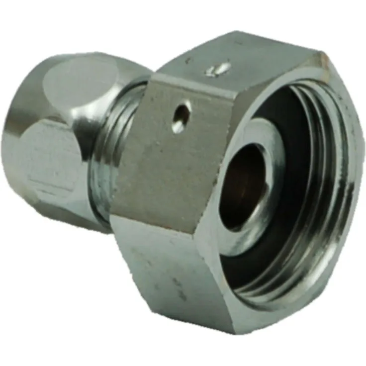 Wasserzählerverschraubung 3/4 x 10mm Cu-Rohrverbindung verchromt