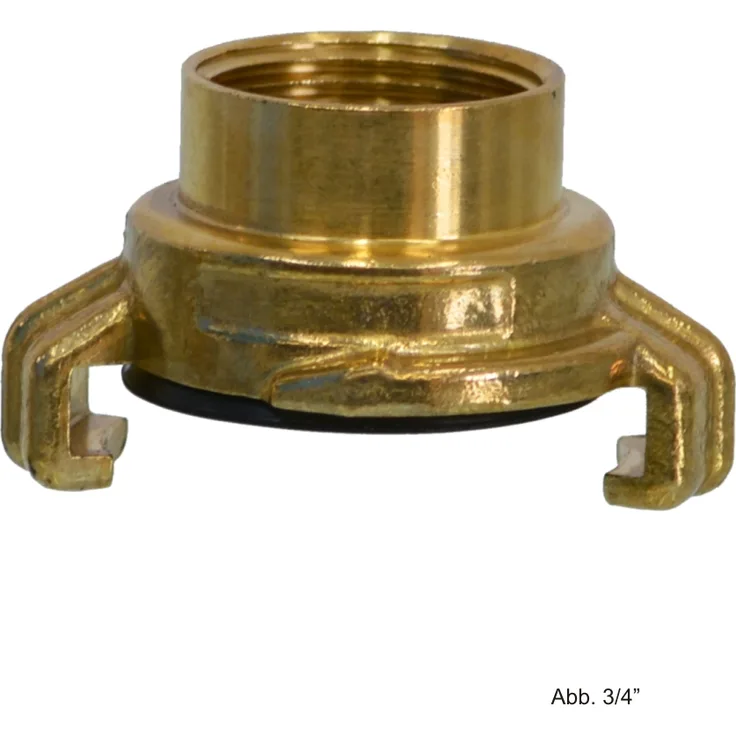 Messing Schnellkupplung mit Innengewinde 3/8, Knaggenabstand 40 mm