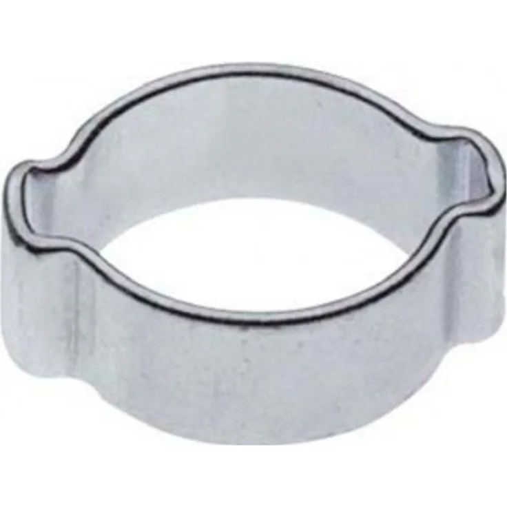 2 Ohr-Schlauchklemme 7mm - 100 Stück verzinkt