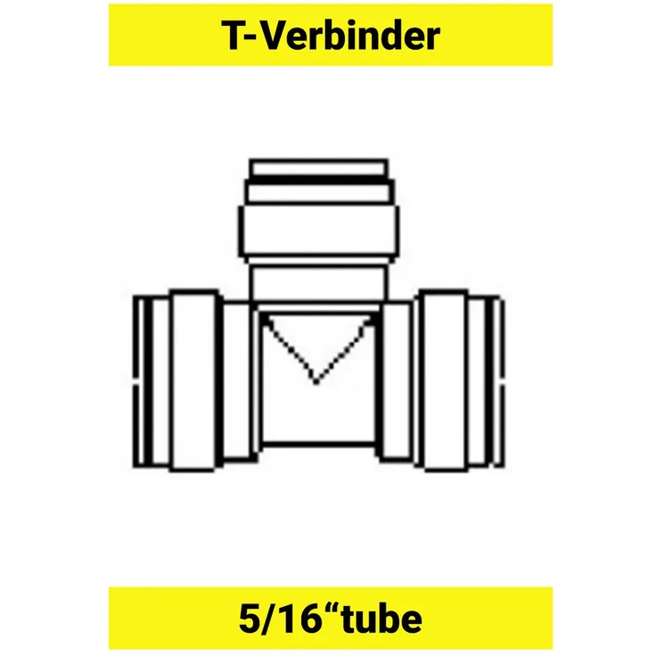T - Verbinder für Schlauch 5/16