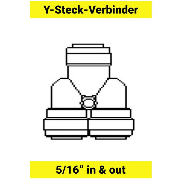 Y - Steck - Verbinder für Schlauch 5/16