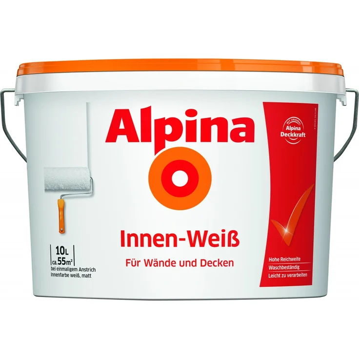 Alpina Innenweiß 10L weiß – Bild 1