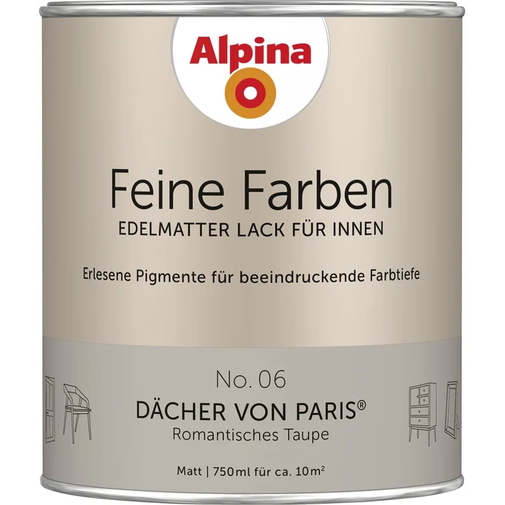 Alpina Feine Farben Lack No. 06 Dächer von Paris – Bild 1