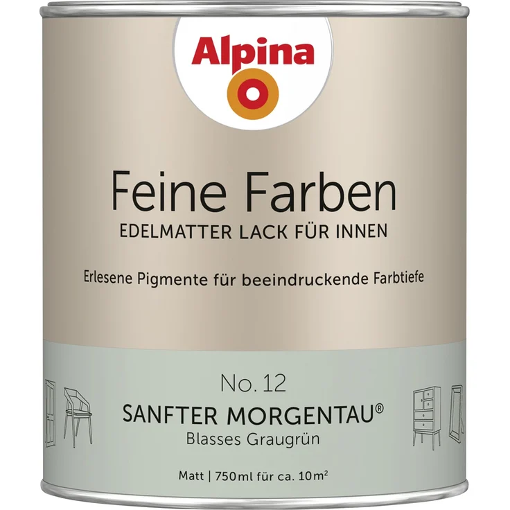 Alpina Feine Farben Lack No. 12 Sanfter Morgentau – Bild 1