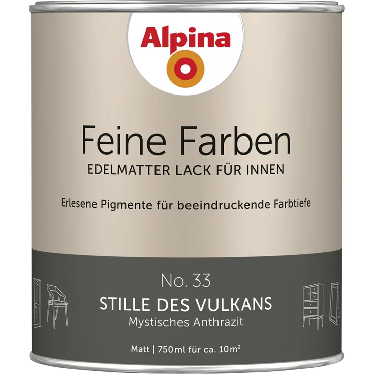 Alpina Feine Farben Lack No. 33 Stille des Vulkans – Bild 1
