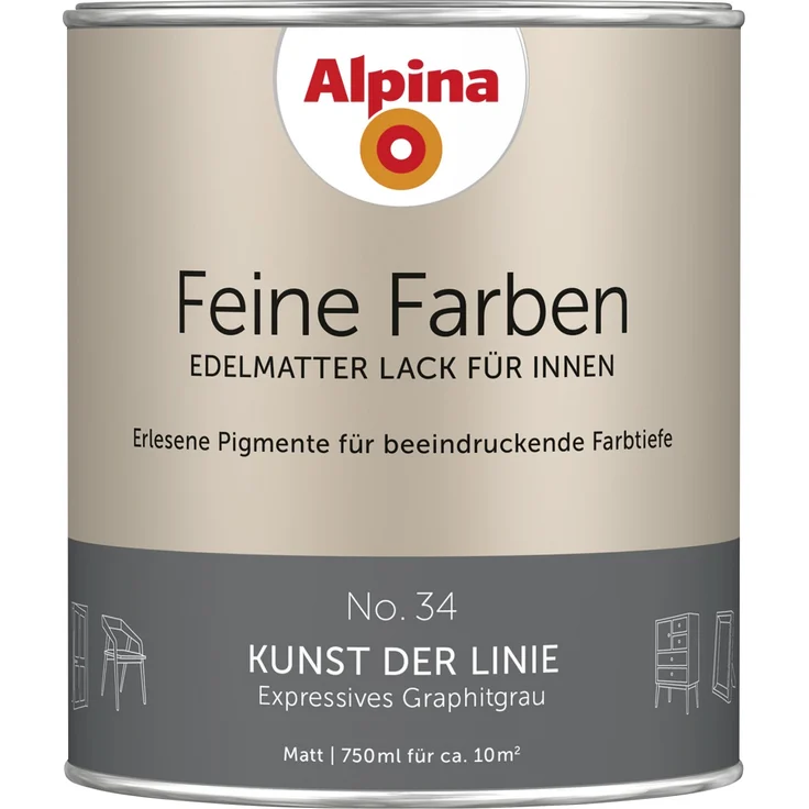 Alpina Feine Farben Lack No. 34 Kunst der Linie – Bild 1