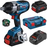 Bosch Professional GDS 18V-1050 HC Akku-Drehschlagschrauber BITURBO Anziehmoment 1050 Nm Losbrechmoment 1700 Nm 2x Akku PC 8.0Ah + GCY42 L-Boxx