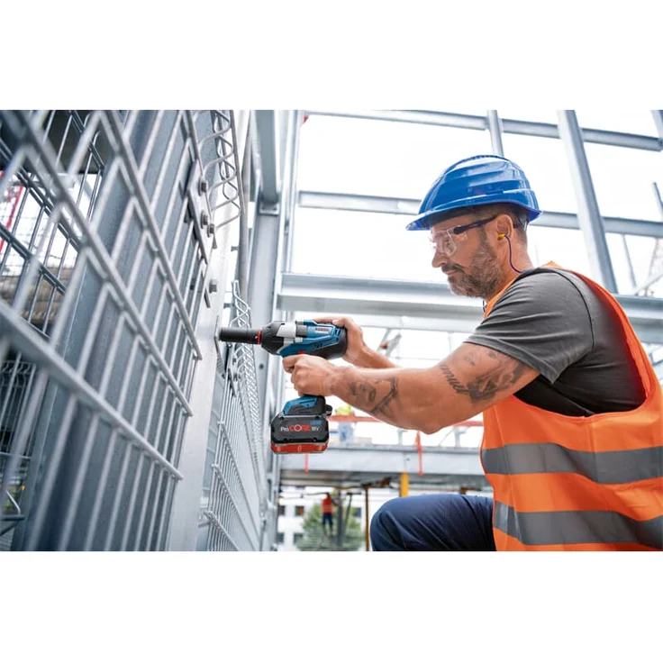 Bosch Professional GDS 18V-1000 C Akku-Drehschlagschrauber BITURBO Anziehmoment 1000 Nm Losbrechmoment 1600 Nm ohne Akku & Lader, inkl. GCY 42 & L-BOXX 136 – Bild 5