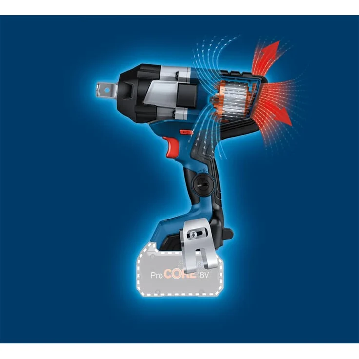 Bosch Professional GDS 18V-1050 HC Akku-Drehschlagschrauber BITURBO Anziehmoment 1050 Nm Losbrechmoment 1700 Nm 18V Li-Ion ohne Akku – Bild 3