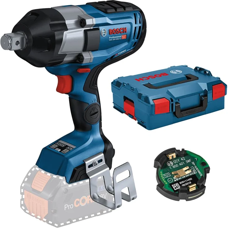 Bosch Professional GDS 18V-1050 HC Akku-Drehschlagschrauber BITURBO Anziehmoment 1050 Nm Losbrechmoment 1700 Nm in L-BOXX – Bild 1