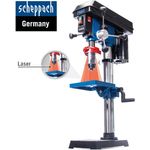 Scheppach Profi-Säulenbohrmaschine DP19Vario Tischbohrmaschine | Variable Drehzahl | Bohrfutterspannbereich von 1,5 bis 16mm | 550W | für Holz, Metall und Kunststoff | Laser & Digitale Drehzahlanzeige
