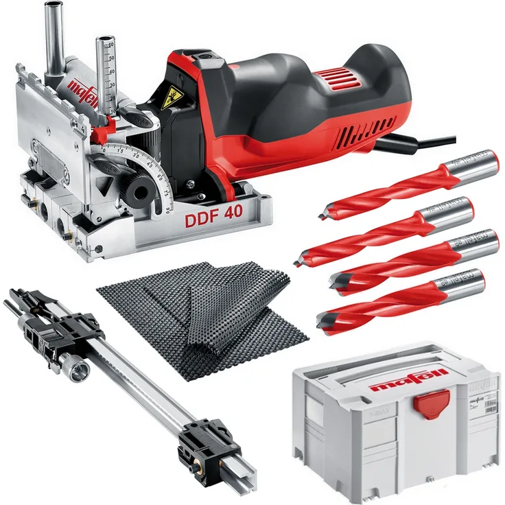Mafell DuoDübler DDF 40 MaxiMAX im T-MAX 230V Bohrtiefe bis 40mm bohren 918602