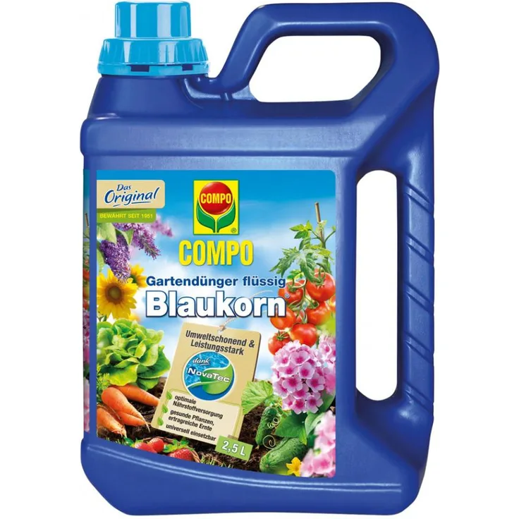 Compo Gartendünger Blaukorn NovaTec flüssig, 2,5 Liter