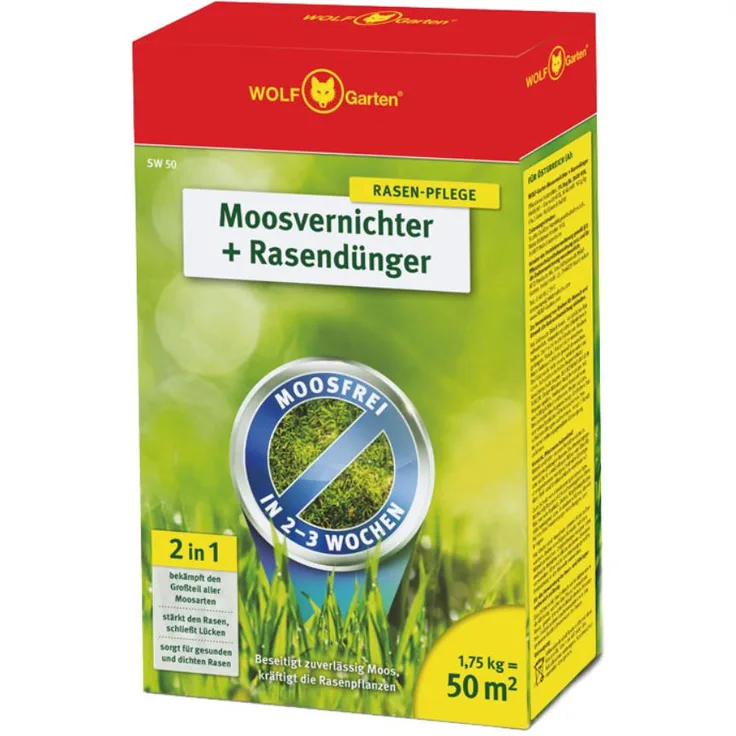 1,75 kg Moosvernichter + Rasendünger SW 50