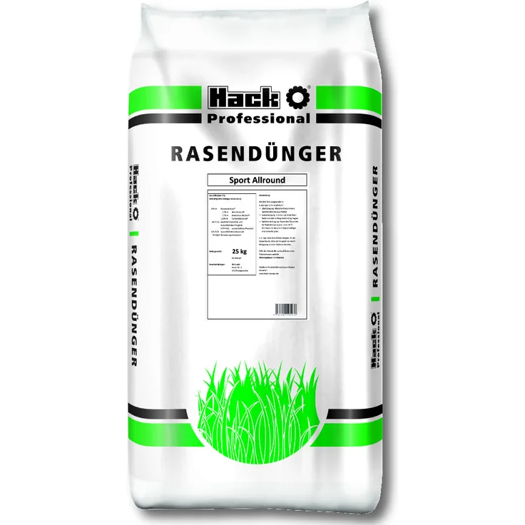 HACK PROFI Rasenlangzeitdünger Sport Allround, 25 kg