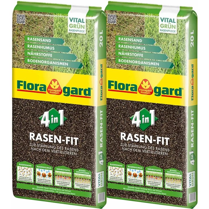 Rasenfit 4in1 2x 20 Liter – Bild 1