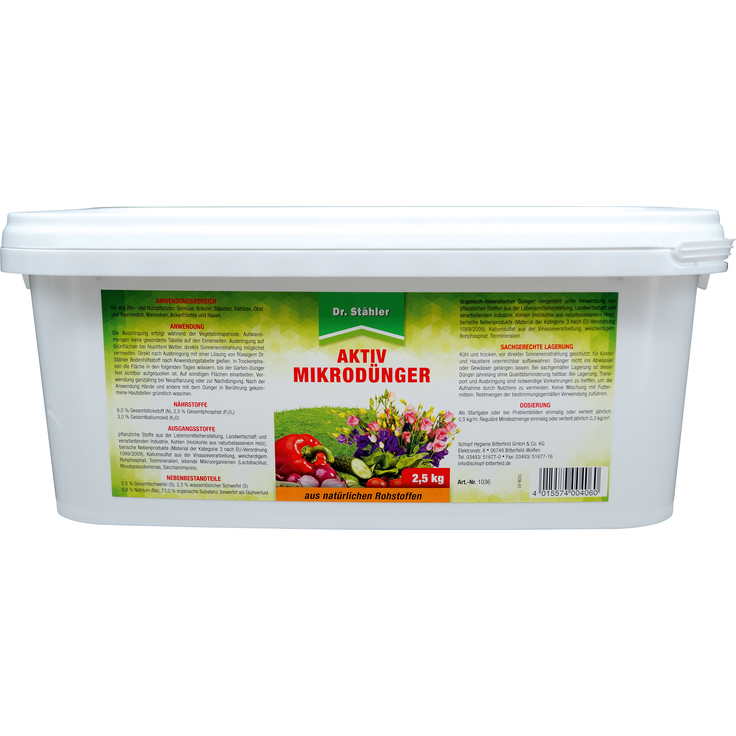 DR. STÄHLER Aktiv Mikrodünger, 2,5 kg