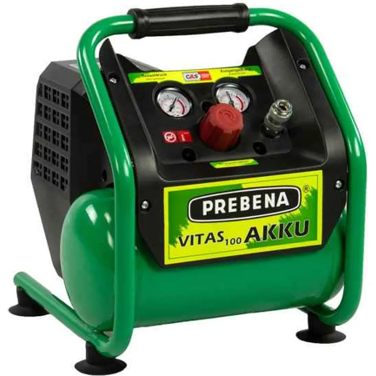 PREBENA VITAS100 Akku-Kompressor, 1 Zylinder, Kesselinhalt 5 Liter, max. Druck 8 bar