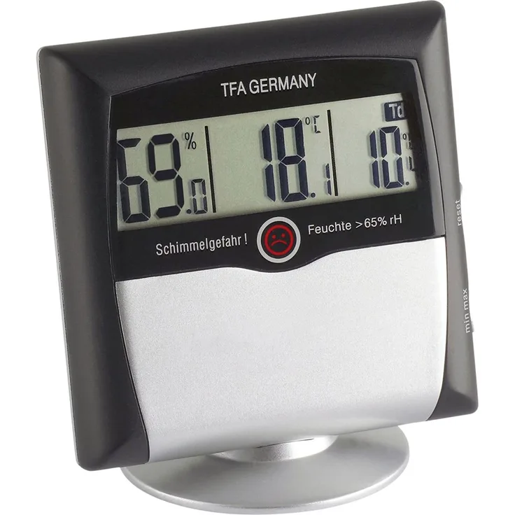 TFA Comfort Control Hygrometer schwarz