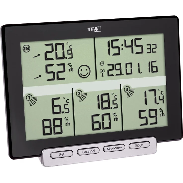 Thermo-Hygrometer Multi-Sens TFA 30.3057.01 Raumklimakontrolle – Bild 1