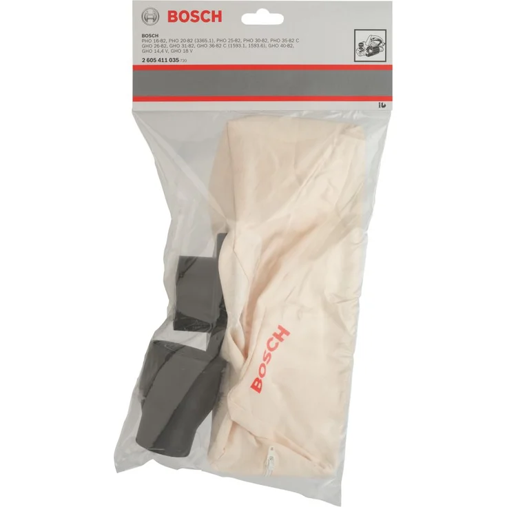 Bosch Professional Staubbeutel zu Handhobel Gewebe Adapter Typ 2 (oval) - Preisvergleich – Bild 1