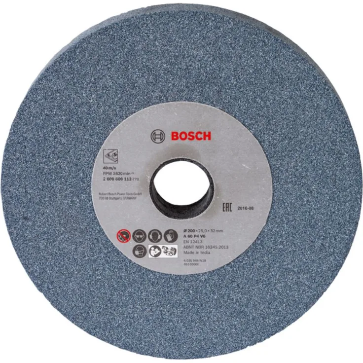 Bosch Professional Schleifscheibe für Doppelschleifmaschine 200 mm, 32 mm, 60