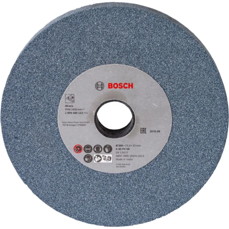 Bosch Professional Schleifscheibe für Doppelschleifmaschine 200 mm, 32 mm, 60