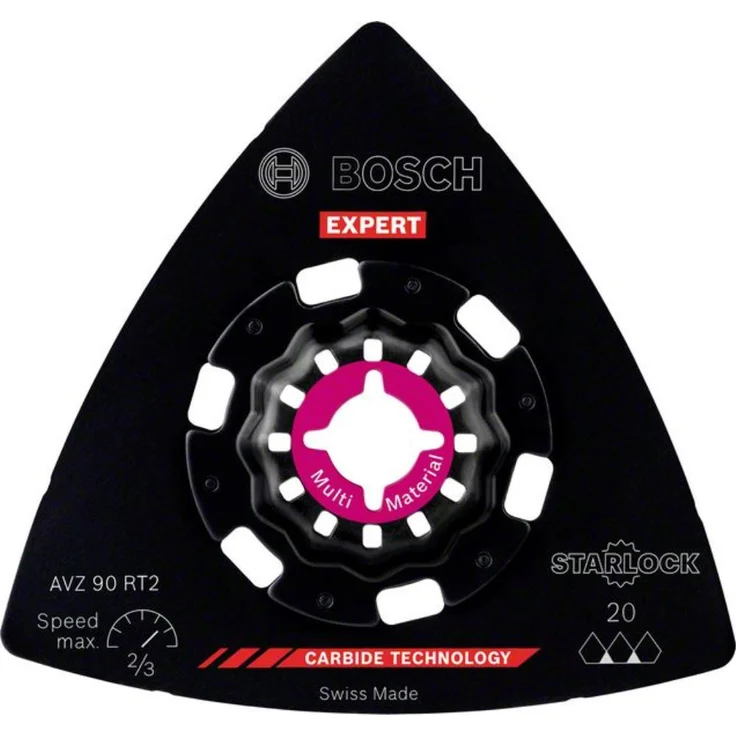 Bosch Professional Expert Sanding Plate AVZ 90 RT2 Blatt für Multifunktionswerkzeuge, 90 mm – Bild 1