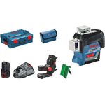 Bosch Professional 12V Linienlaser GLL 3-80 CG grün 1x 2.0 Ah AkkuBM1 L-BOXX
