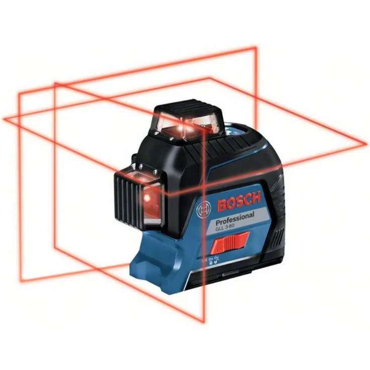 Bosch Professional Linienlaser GLL 3-80, mit 4 x 1,5 V-LR6-Batterie